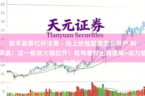 新手股票杠杆注册 - 线上炒股配资怎么开户 利好突袭！这一板块大幅拉升！机构看好出海逻辑+动力替代