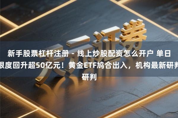 新手股票杠杆注册 - 线上炒股配资怎么开户 单日限度回升超50亿元！黄金ETF鸠合出入，机构最新研判